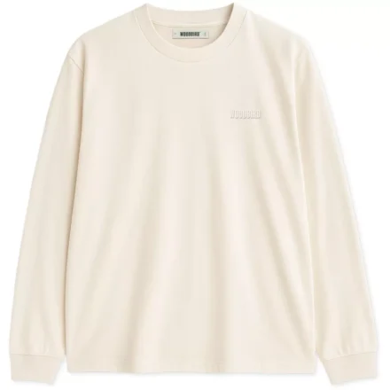 Woodbird Woodbird | T-shirts lm | Wit | Baine ls tee