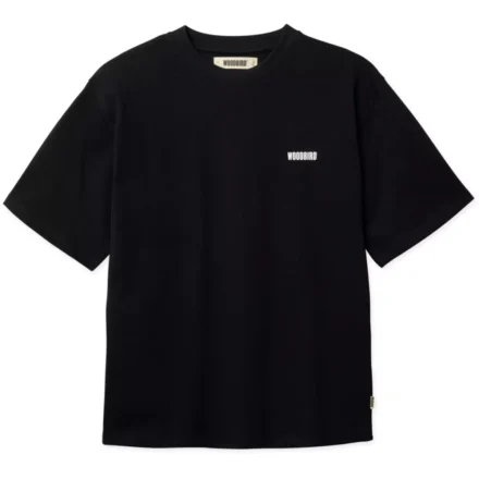 Woodbird Woodbird | T-shirts rh | Zwart | Baine sea tee