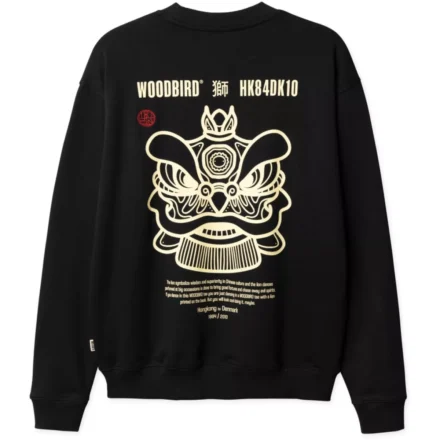 Woodbird Woodbird | Sweater | Zwart | Cane lion crew
