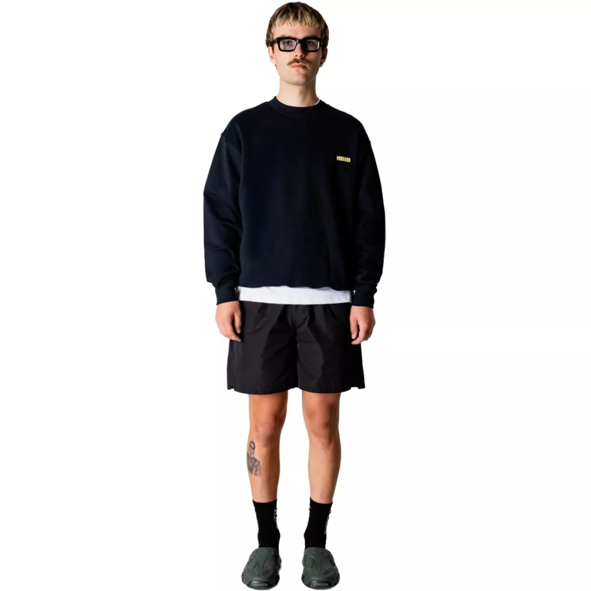 Woodbird | Sweater | Zwart | Cane lion crew 4 Woodbird Woodbird | Sweater | Zwart | Cane lion crew