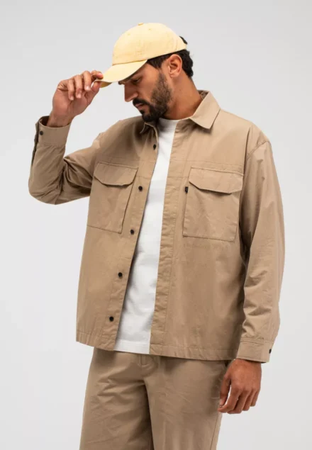 butcher of blue butcher of blue | Overshirt| Beige | Dan Cotton Overshirt
