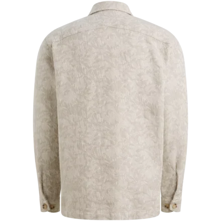 Cast Iron Cast Iron | Overshirt | Beige | Long sleeve shirt Jacquard