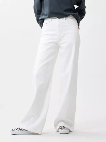 Catwalk Junkie Catwalk Junkie | Denim wijd | Wit | Loose fit jeans