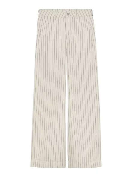 Catwalk Junkie Catwalk Junkie | Katoen wijd | Wit | Wide leg striped jeans
