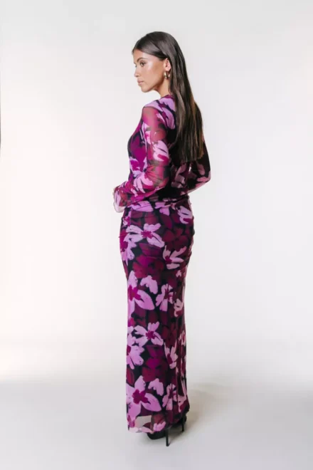 Colourful Rebel Colourful Rebel | Jurken lang | Roze | Maude big flower maxi dress