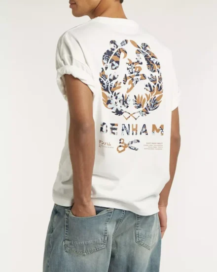 Denham Denham | T-shirts rh | Wit | seal graphic tee ss