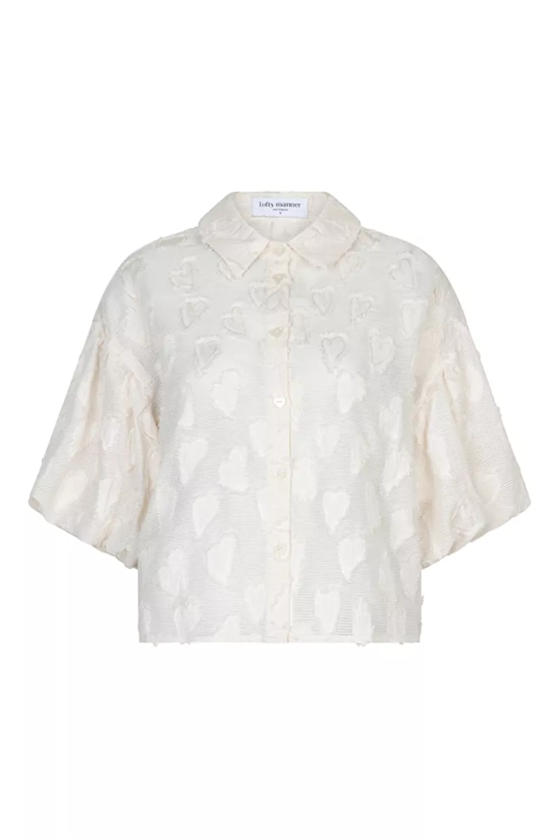 Lofty Manner | Blouse korte mouw | Wit | Blouse Juna 2 Lofty Manner Lofty Manner | Blouse korte mouw | Wit | Blouse Juna