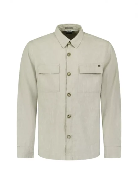 No Excess No Excess | Overshirt linnen/katoen | Grijs | 31510210