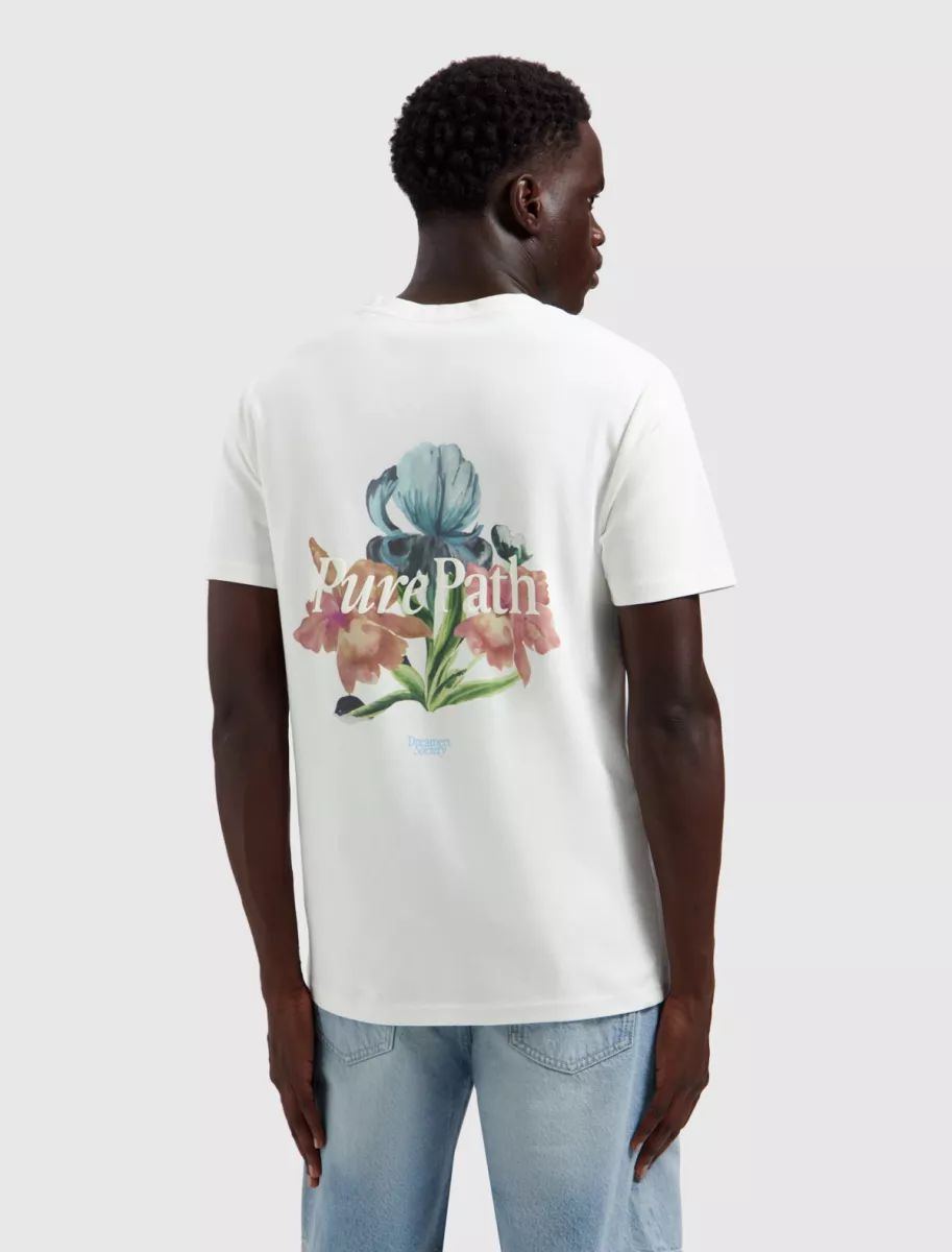 Pure Path | T-shirt | Wit | Trio of Flowers T-shirt 5 Pure Path Pure Path | T-shirt | Wit | Trio of Flowers T-shirt