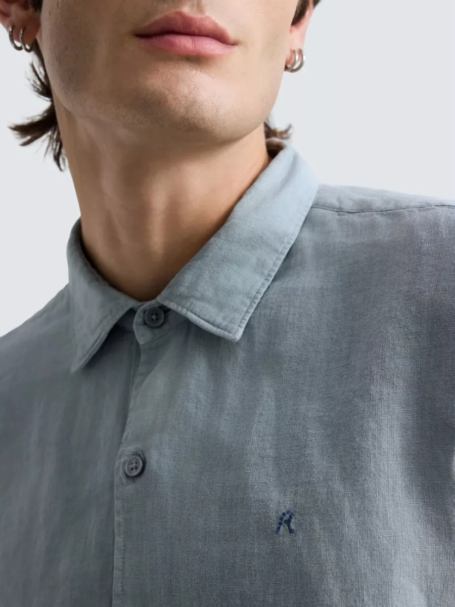 Replay | Linnen overhemd lange mouw | Blauw | M4159.81388B.211 5 Replay Replay | Linnen overhemd lange mouw | Blauw | M4159.81388B.211