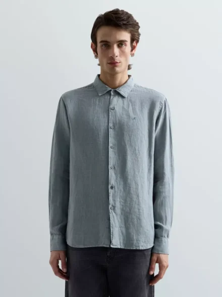 Replay Replay | Linnen overhemd lange mouw | Blauw | M4159.81388B.211