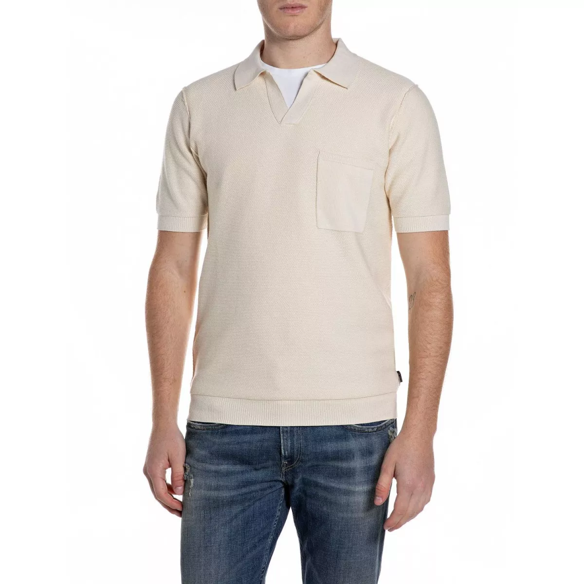 Replay | Polo | Wit | UK5150.G23774.865 1 Replay Replay | Polo | Wit | UK5150.G23774.865