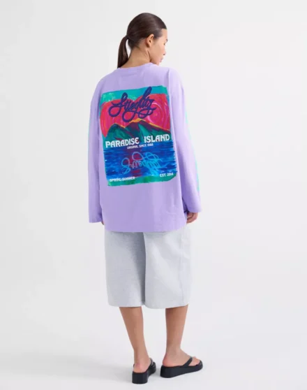 Stieglitz Stieglitz | Longsleeve | Paars | Fanna skate tee wide sleeves