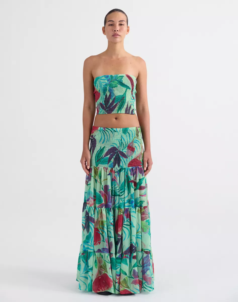 Stieglitz | Rokken lang | Groen | Pepper Smock Long Skirt 2 Stieglitz Stieglitz | Rokken lang | Groen | Pepper Smock Long Skirt