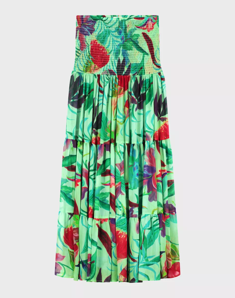 Stieglitz | Rokken lang | Groen | Pepper Smock Long Skirt 1 Stieglitz Stieglitz | Rokken lang | Groen | Pepper Smock Long Skirt