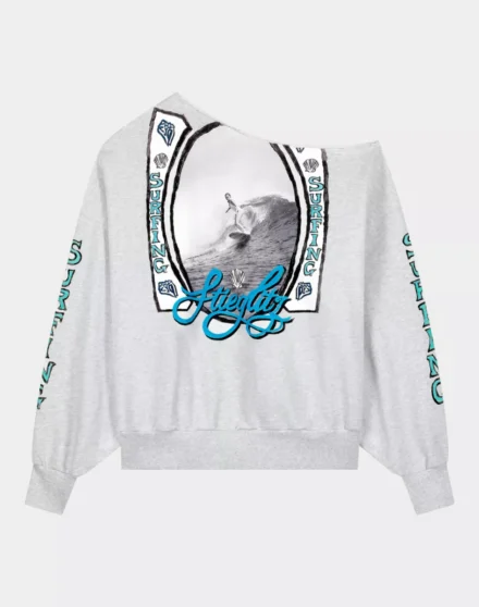 Stieglitz Stieglitz | Sweater | Grijs | Winny off shoulder oversized