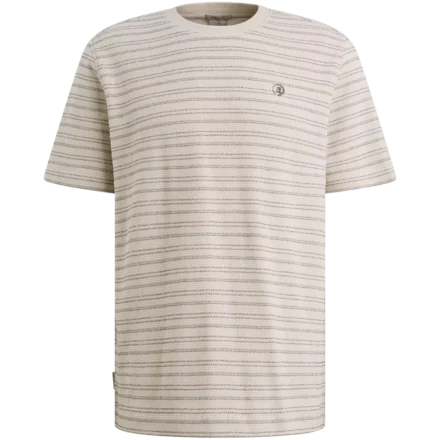 Cast Iron Cast Iron | T-shirts | Beige met streep | CTSS2604581