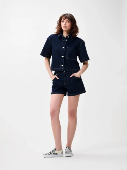 Catwalk Junkie Catwalk Junkie | Short | Blauw | denim short w elast band