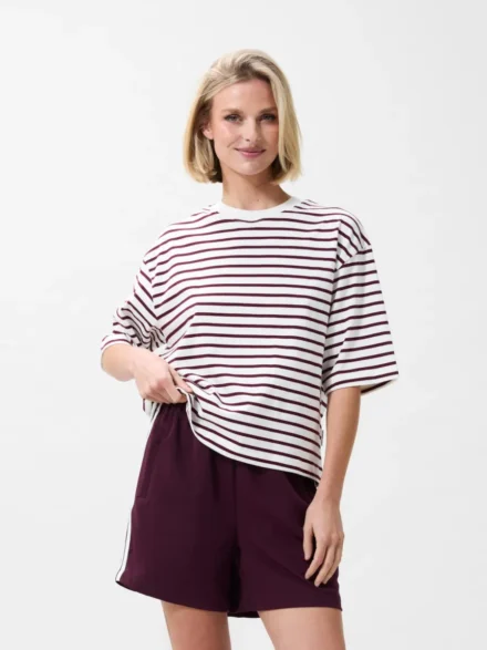 Catwalk Junkie Catwalk Junkie | T-shirt | Wit | loose fit striped tshirt