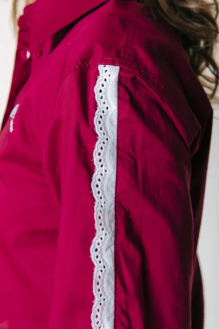 Colourful Rebel Colourful Rebel | Blouse | Rood | Miggy cropped blouse