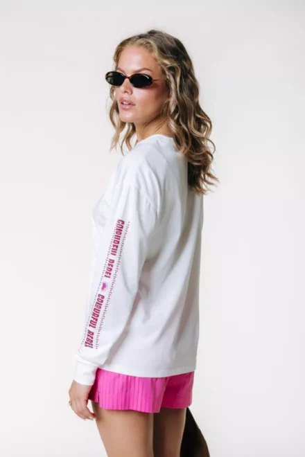 Colourful Rebel Colourful Rebel | Longsleeve | Wit | summer estate longsleeve tee