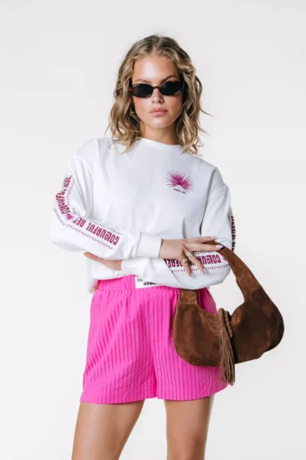 Colourful Rebel Colourful Rebel | Longsleeve | Wit | summer estate longsleeve tee