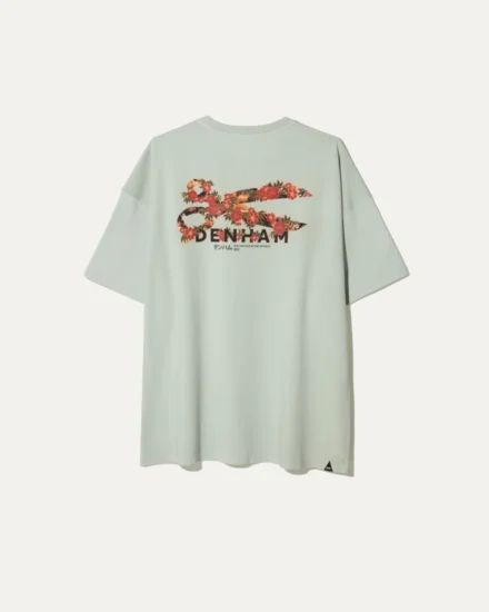 Denham Denham | T-shirt | Groen | Flowy graphic tee lwj