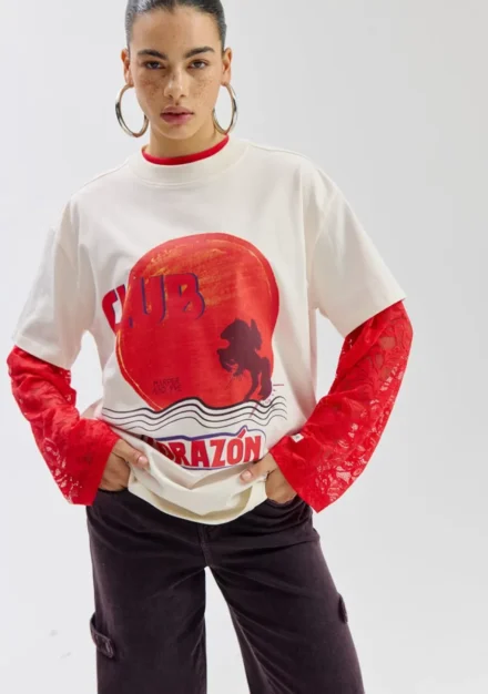 Harper and Yve Harper and Yve | T-shirt rh | Wit | Clubcorazon-ss