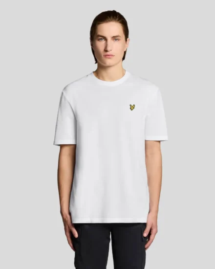 Lyle & Scott Lyle & Scott | T-shirt | Wit | Popcorn Jacquard T-shirt