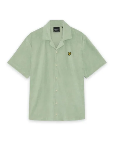 Lyle & Scott Lyle & Scott | Overhemd korte mouw | Groen | SW2407V