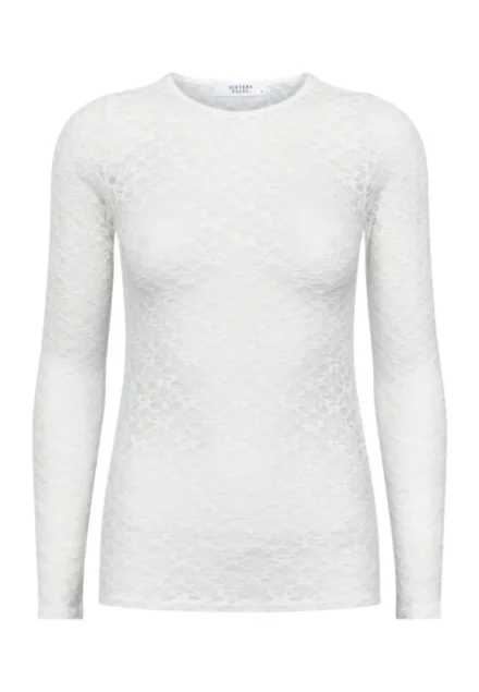 sisters point sisters point | Kanten top | Wit | Gimas ls