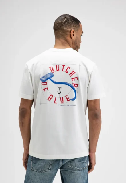 butcher of blue butcher of blue | T-shirt | Wit | Vintage hook Loose Tee