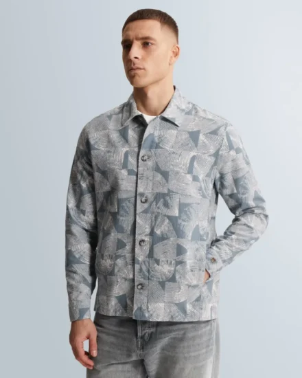 Cast Iron Cast Iron | Overshirt | Overhemd lange mouw | Blauw | CSI2604254