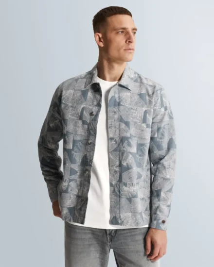 Cast Iron Cast Iron | Overshirt | Overhemd lange mouw | Blauw | CSI2604254