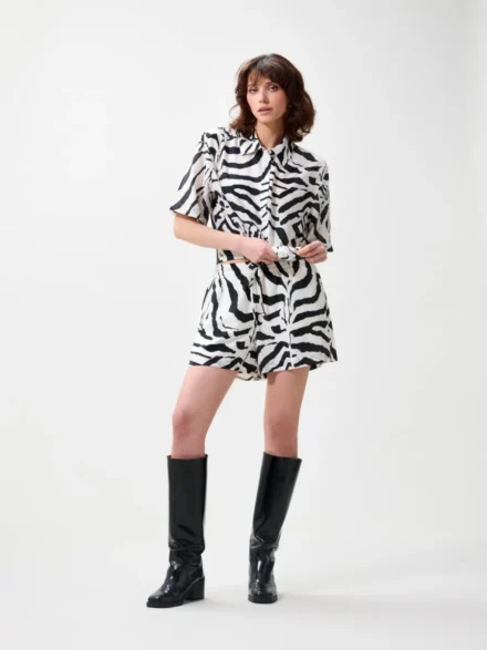 Catwalk Junkie Catwalk Junkie | Short | Zwart | pull on zebra shorts