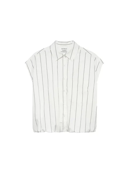 Catwalk Junkie Catwalk Junkie | Blouse | Wit | Sleeveless tuck in blouse