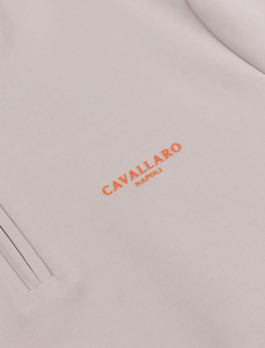 Cavallaro | Sweater | Beige | WK26 Half Zip Sweat 3 Cavallaro Cavallaro | Sweater | Beige | WK26 Half Zip Sweat
