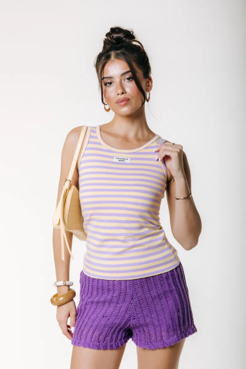 Colourful Rebel | Singlet | Paars | Kate Fancy Label Tanktop 1 Colourful Rebel Colourful Rebel | Singlet | Paars | Kate Fancy Label Tanktop