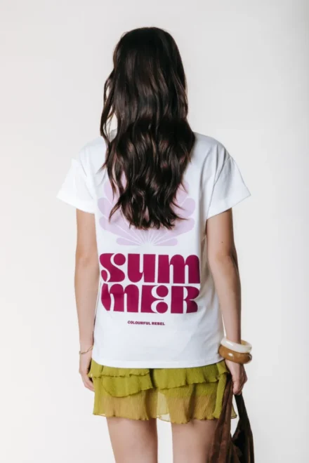 Colourful Rebel Colourful Rebel | T-shirt | Wit | Summer shell Boxy Tee
