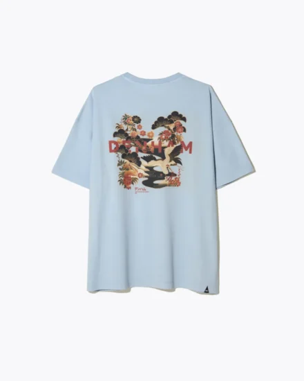 Denham Denham | T-shirt | Blauw | Kansai graphic tee lwj