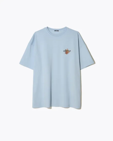 Denham Denham | T-shirt | Blauw | Kansai graphic tee lwj