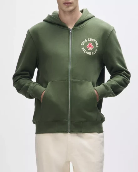 Deus Deus | Sweats overig | Groen | Basto Zip Hoodie