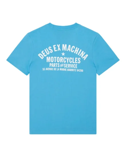 Deus Deus | T-shirt | Blauw | Biarritz address tee