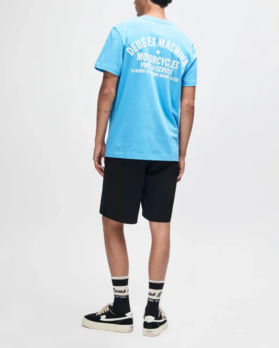 Deus | T-shirt | Blauw | Biarritz address tee 6 Deus Deus | T-shirt | Blauw | Biarritz address tee