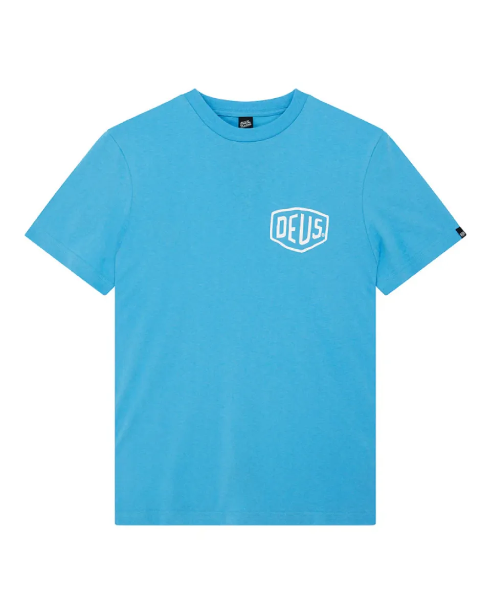 Deus | T-shirt | Blauw | Biarritz address tee 1 Deus Deus | T-shirt | Blauw | Biarritz address tee