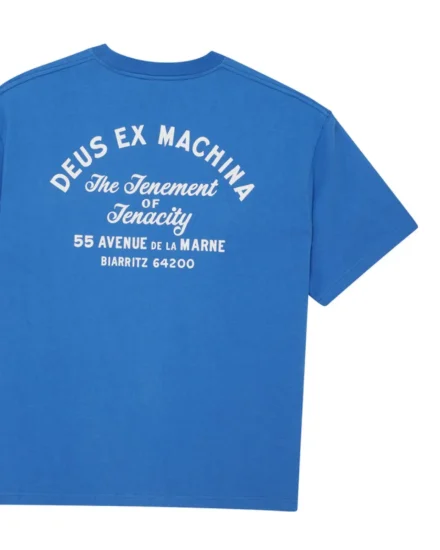Deus Deus | T-shirt | Blauw | Biarritz sign tee