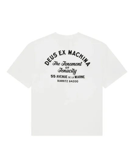 Deus Deus | T-shirt | Wit | Biarritz sign tee