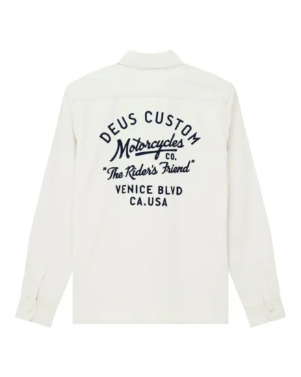 Deus Deus | Overshirt Katoen | Wit | Nomad shirt
