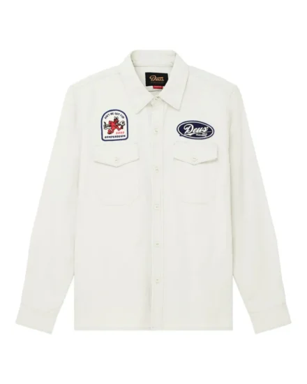 Deus Deus | Overshirt Katoen | Wit | Nomad shirt
