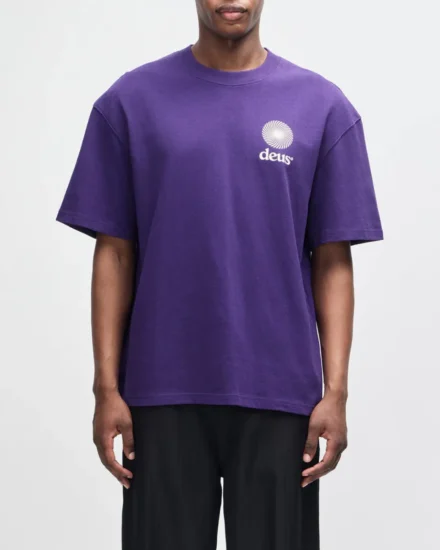 Deus Deus | T-shirt | Paars | Strata tee